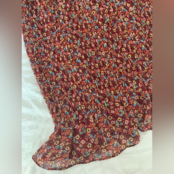 EUC Rowa mini dress with smocked skirt size S - Picture 4 of 6